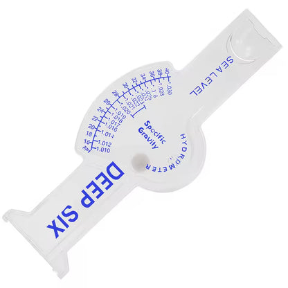 DEEP SIX Salt Meter Hydrometer for Saltwater Aquarium Fish Tank