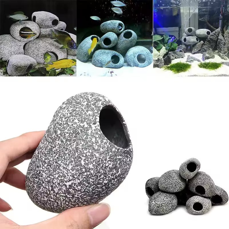 Magicalpets Aquarium Ceramic Fish Shrimp Breeding Cave