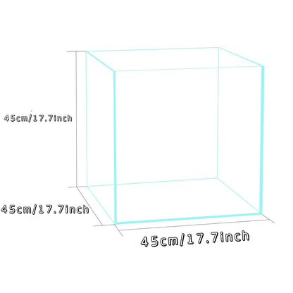 Yi Ding Ultra-Clear Cube Glass Aquarium Tank From 1-25 Gallon Series