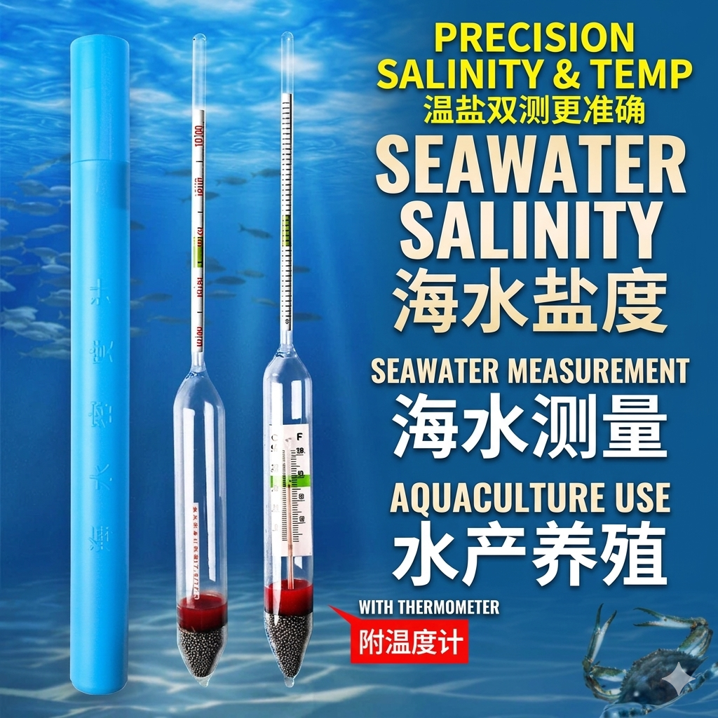 Magical Aquarium Hydrometer With Thermometer For Saltwater Tank