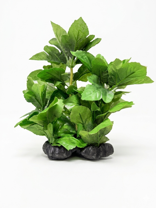 Lush Broad-Leaf Artificial Aquarium Plant Fish Tank Decoration