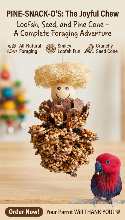 Yee Natural Pine Cone Parrot Chew Treat