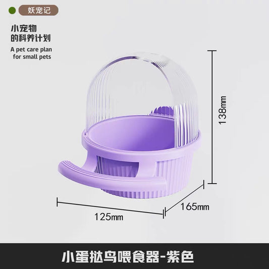 Yee No-Mess Egg Tart Style Parrot Feeder