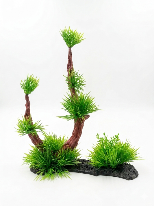 Bonsai-Style Twisted Trunk Artificial Aquarium Plant Fish Tank Decoration