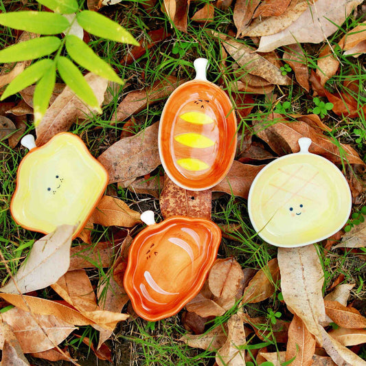 Carno Food Shaped Ceramic Small Pet Hamster Bowl Food Dish